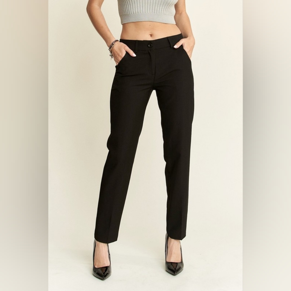 ADORA Zipper Skinny 2 Pockets Pants